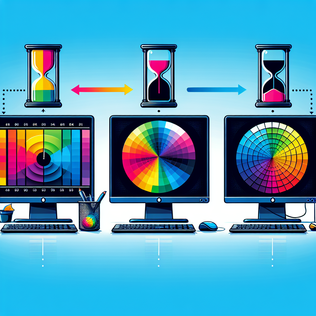 How do monitors with integrated color calibration software maintain accuracy over time?